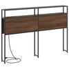 vidaXL T&ecirc;te de lit de rangement Ch&ecirc;ne marron 120 cm Bois d'ing&eacute;nierie
