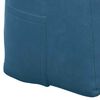 vidaXL Coussin de Dos Bleu 100 x 24 x 50 cm Velours
