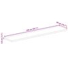 vidaXL Dessus de table 140x50x3,8cm rectangulaire bois massif manguier