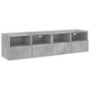 vidaXL Meubles TV muraux 2 pcs gris b&eacute;ton 60x30x30cm bois d'ing&eacute;nierie