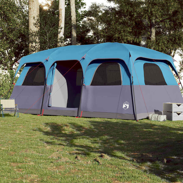 vidaXL Tente de cabine familiale 10 personnes bleu imperm&eacute;able