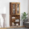 vidaXL Haut Armoire Bois Ancien 69,5 x 34 x 180 cm