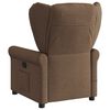 vidaXL Fauteuil de massage inclinable Marron Tissu
