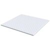 vidaXL Surmatelas en Coco Blanc 180 x 200 cm Tissu jacquard