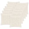 vidaXL Housse de coussin 12 pc HOUTEN Blanc 50 x 50 cm