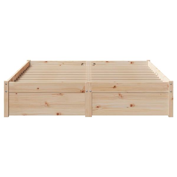 vidaXL Cadre de lit sans matelas 140x190 cm bois de pin massif