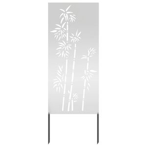 vidaXL &Eacute;cran de confidentialit&eacute; de jardin Floral Argent&eacute; 50 x 140 cm