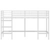 vidaXL Lit mezzanine pour enfants Blanc 74,5 x 190 cm Acier