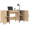 vidaXL Bureau chêne sonoma 140x50x75 cm bois d'ingénierie