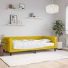 vidaXL Lit de jour avec matelas jaune 100x200 cm velours