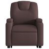 vidaXL Fauteuil inclinable &eacute;lectrique marron fonc&eacute; tissu