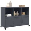 vidaXL Buffet anthracite 100,5x39x72 cm acier