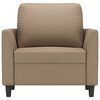 vidaXL Fauteuil Cappuccino 60 cm Similicuir