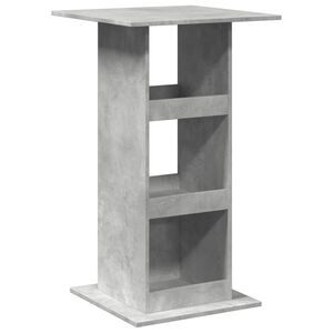 vidaXL Table de bar avec rangement gris b&eacute;ton bois d'ing&eacute;nierie