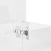 vidaXL Ensemble de meubles de salle de bain 3 pcs blanc brillant