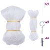vidaXL Filet pour chat transparent en nylon 4x3 m