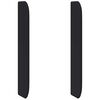 vidaXL Oreille de t&ecirc;te de lit Noir PVC