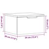 vidaXL Tables de chevet murales 2 pcs ch&ecirc;ne artisanal 34x30x20 cm