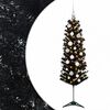 vidaXL Sapin de No&euml;l artificiel &eacute;troit avec boules 150 cm 150 LED