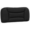 vidaXL Coussin de t&ecirc;te de lit Hvar noir 90 cm similicuir