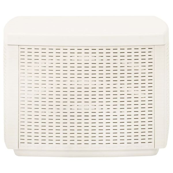 vidaXL Table de jardin Blanc 53x53x40 cm Plastique