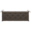 vidaXL Banc Batavia avec coussin taupe 150 cm Bois de teck massif