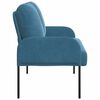 vidaXL Canap&eacute;s avec coussin 110cm Bleu Contreplaqu&eacute;