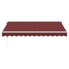 vidaXL Auvent rétractable automatique bordeaux 350x250 cm
