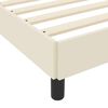 vidaXL Lit avec matelas Cr&egrave;me 200 x 200 cm Faux cuir