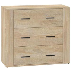 vidaXL Buffet Ch&ecirc;ne sonoma 80x33x70 cm Bois d'ing&eacute;nierie