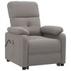 vidaXL Fauteuil &eacute;lectrique de massage Taupe Tissu