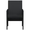 vidaXL Ensemble de bistro 3 pcs avec coussins noir r&eacute;sine tress&eacute;e