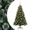 vidaXL Arbre de No&euml;l artificiel avec boules 120 cm 150 LED Blanc chaud