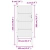 vidaXL Portail de jardin Anthracite 100x200 cm Acier
