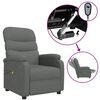 vidaXL Fauteuil électrique de massage Gris foncé Tissu