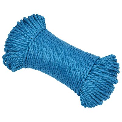 vidaXL Corde de travail Bleu 3 mm 500 m Polypropylène