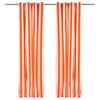 vidaXL Ensemble de rideaux 2 pcs Orange 140 x 225cm Polyester et coton