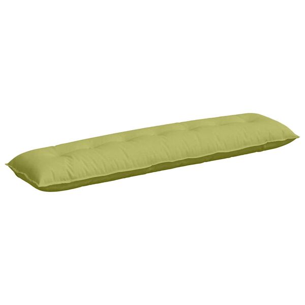 vidaXL Coussin de Dos Vert clair 200 x 19 x 50 cm tissu