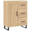 vidaXL Buffet haut Ch&ecirc;ne sonoma 69,5x34x180 cm Bois d'ing&eacute;nierie