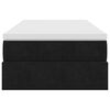 VidaXL Cadre de lit ottoman avec matelas noir 100x200cm velours