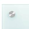 vidaXL Dosserets de cuisine 2 pcs blanc 70x60 cm verre tremp&eacute;