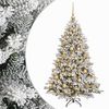 vidaXL Sapin de No&euml;l artificiel avec boules 150 cm 150 LED Blanc chaud