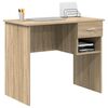 vidaXL Bureau Ch&ecirc;ne Sonoma 90 x 49 x 75 cm Bois d'ing&eacute;nierie