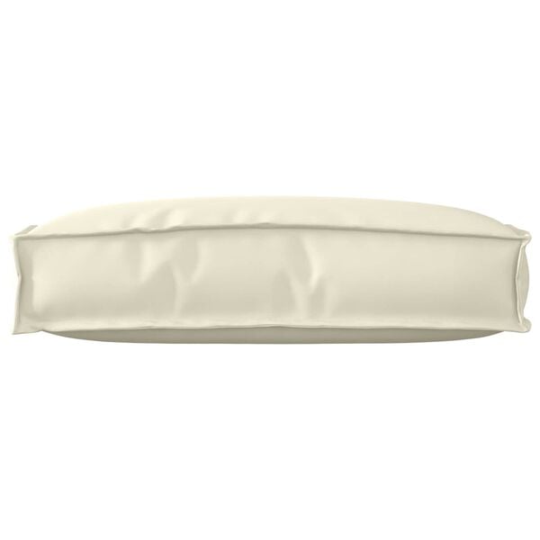 vidaXL Coussin Cr&egrave;me 60 x 40 x 12 cm Tissu Oxford