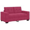 vidaXL | Ensemble de Canap&eacute;s | 2 pcs Rouge bordeaux 221 x 78 x 80 cm