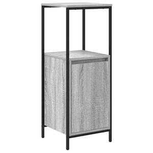 vidaXL Meuble de salle de bain avec &eacute;tag&egrave;res sonoma gris 36x35x95 cm