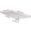 vidaXL Lattes de lit 70x200 cm bois de pin massif