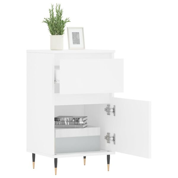 vidaXL Buffet blanc 40x35x70 cm bois d&rsquo;ing&eacute;nierie
