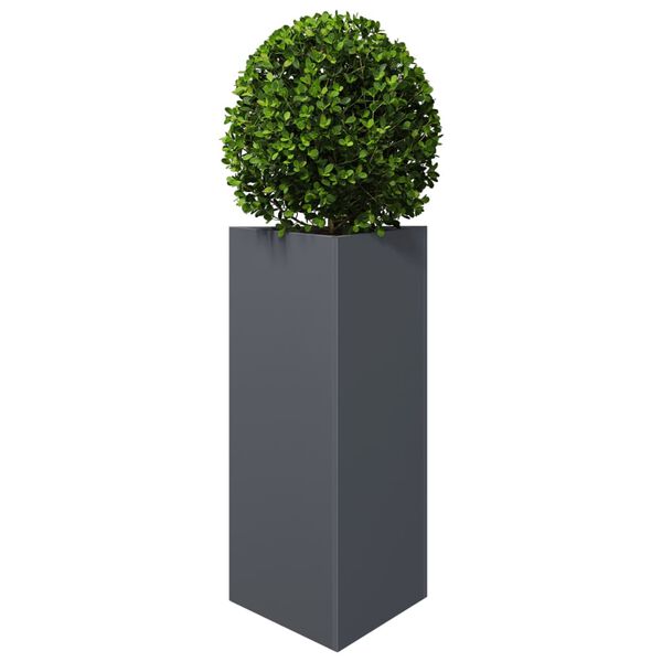 vidaXL Jardini&egrave;re anthracite triangulaire 40x34,5x70 cm acier