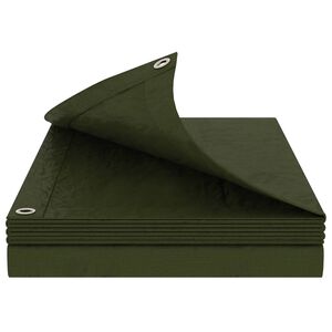 vidaXL B&acirc;che avec &oelig;illets Vert 2 x 3 m 180 gsm PE